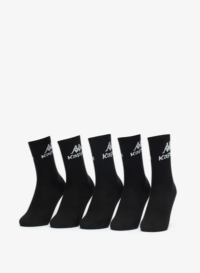 كابا Women's Logo Print Ankle Length Socks - Set of 5