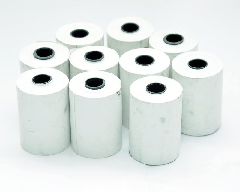 Supermax لفة ورق حراري 2 بوصة - 55 مم × 12 متر طول لطباعة الإيصالات - آلات الفوترة / سجل النقد - سمك 60 جرام - طباعة باللون الأسود - عبوة من 100 لفة - Image 2