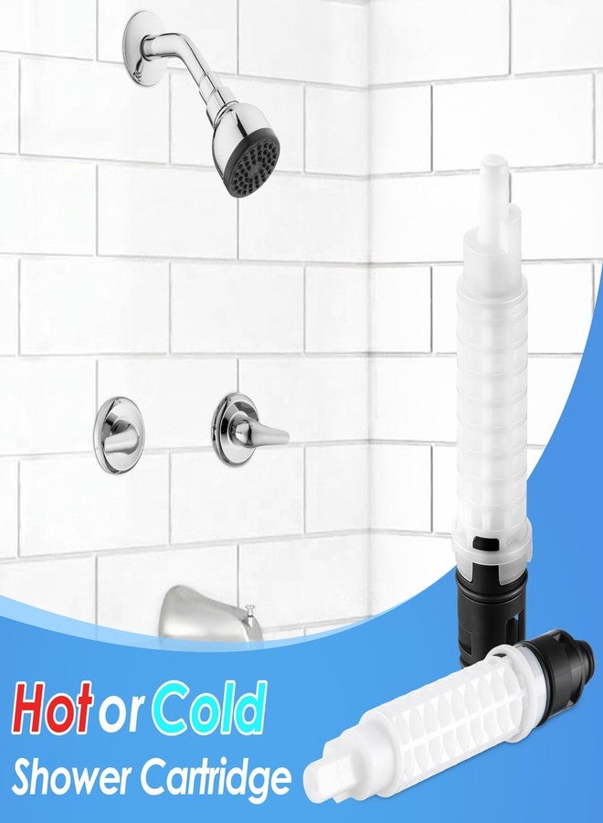 Dreyoo Hot or Cold Shower Cartridge Compatible with RP22018, Stem Replacement Compatible with Glacier Bay Tub & Shower Faucet, for 2 Handle Faucets, 2 Pack - Image 3