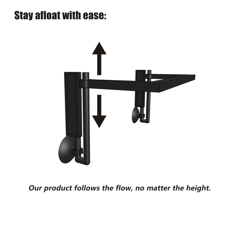 HOZOE Aquarium Floating Plant Corral, Intercepting Floating Plants from Filters and Heaters, Adjustable Height with Water Level, Can Be Used to Framed and Frameless Aquariums. (Style 2) - Image 5
