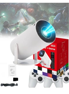 SUKILO Console Projector | 4K Support, 10,000+ Classic Games, 2.4G Wireless Controllers, Android 11, Plug and Play, 130” Max Screen, Australian Plug – Christmas Surprise for Kids  - Image 1