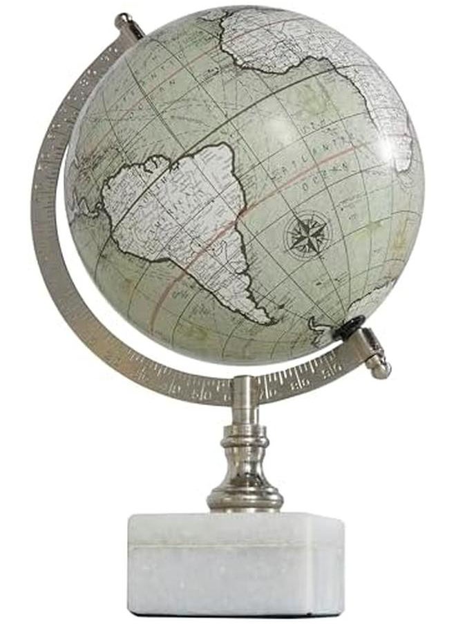 Deco 79 Marble Globe With Marble Base 7"  - Image 4