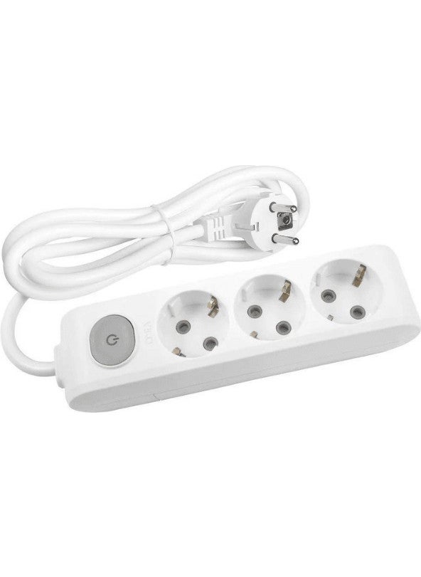 Viko Multi Let (3/Plus) Triple Socket Grounded Switched Cable 5 (Five) Meters  - Image 1