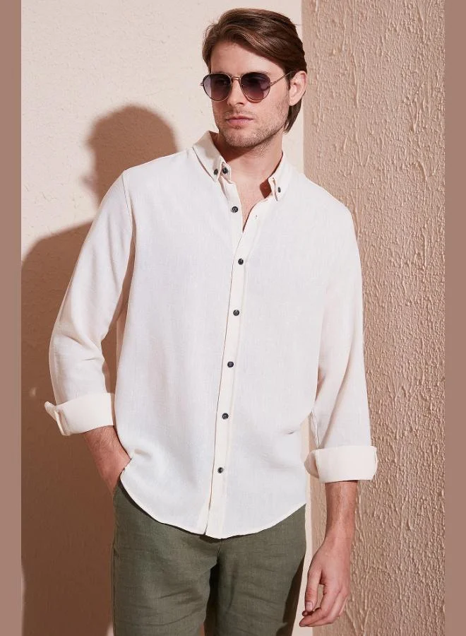 Buratti  Buratti Regular Fit Long Sleeve Button-Down Collar Shirt Men's SHIRT CF25S116777 for Men | Best Price UAE