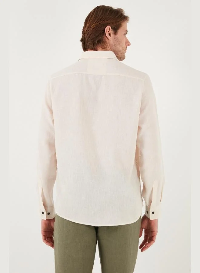 Buratti  Buratti Regular Fit Long Sleeve Button-Down Collar Shirt Men's SHIRT CF25S116777 for Men | Best Price UAE