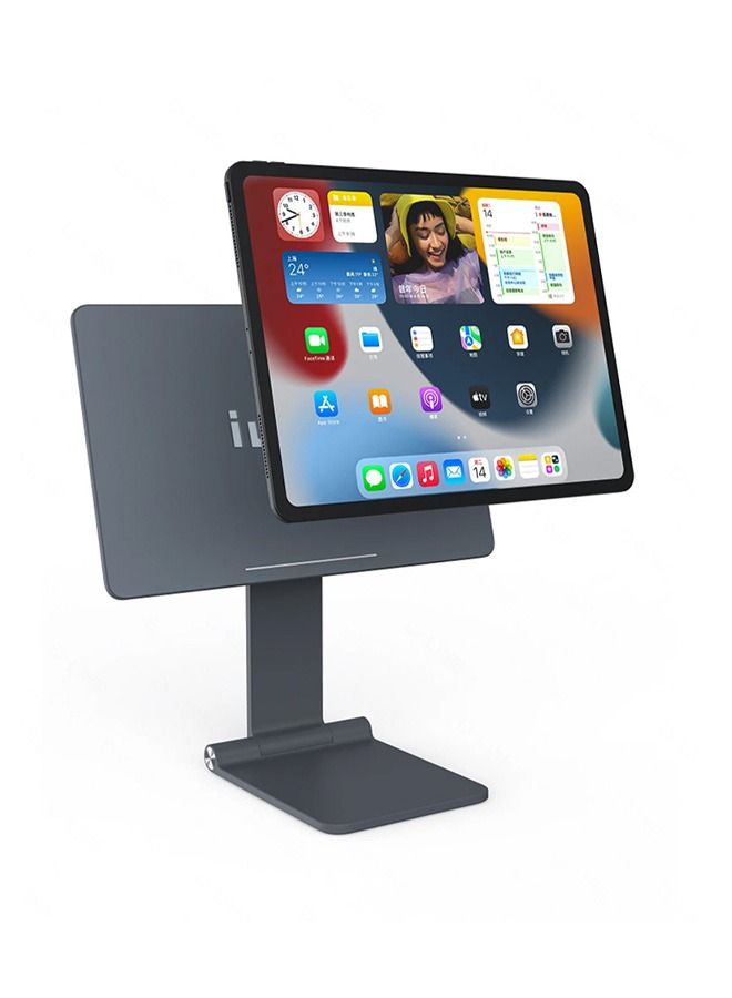 Iwin Magnetic iPad Stand With the ability to rotate 360 degrees 10.9 - Gray - Image 4