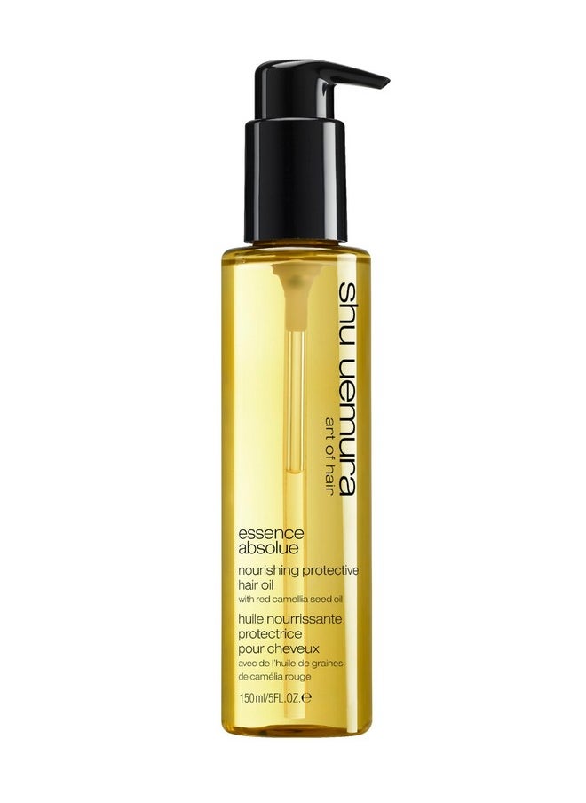 شو ايمورا أرت أوف هير زيت الشعر المغذي والواقي من Shu Uemura Essence Absolue | زيت شعر خفيف الوزن ومتعدد الفوائد | يرطب ويقلل من التجعد | مع حماية من الحرارة | زيت الكاميليا الياباني | لجميع أنواع الشعر | 150 مل  - Image 1