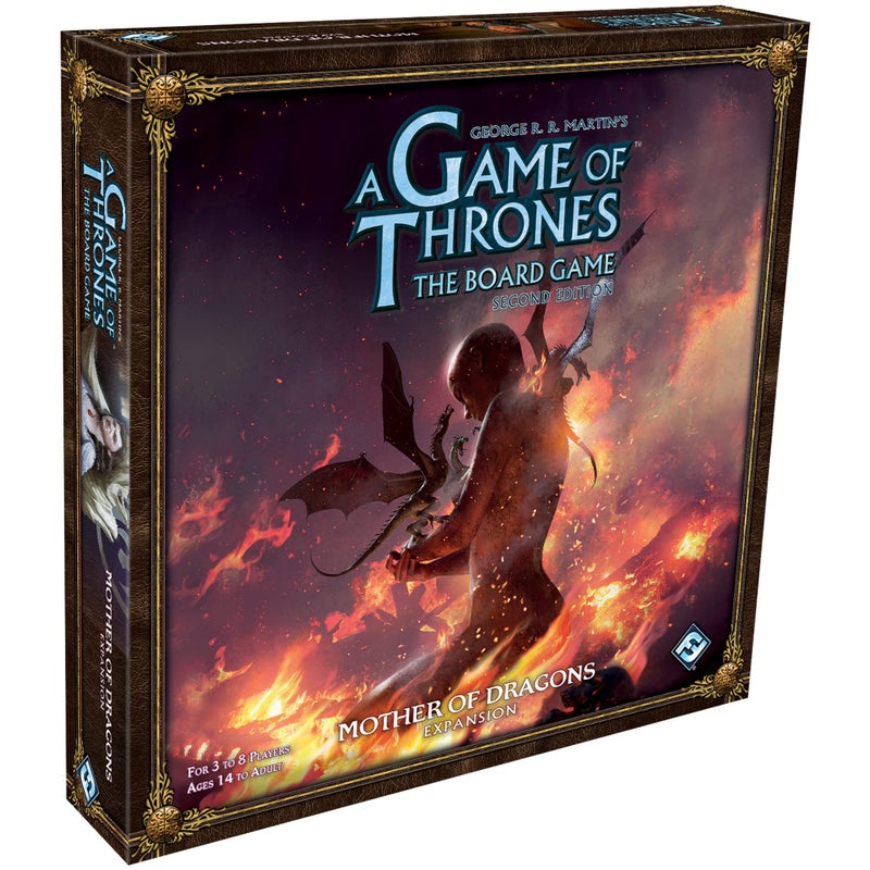 Asmodee A Game of Thrones The Board Game Mother of Dragons Expansion Strategy Game for Kids & Adults, Ages 14+, 3-8 Players, 2-4 Hour Playtime, Made by Fantasy Flight Games - Image 1