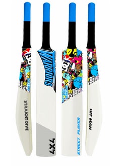 Jaspo Plastic Cricket Full Size Bat (34” X 4.5” Inch) For All Age Groups (Warriors Bat)  - Image 1