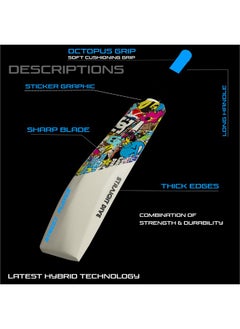 Jaspo Plastic Cricket Full Size Bat (34” X 4.5” Inch) For All Age Groups (Warriors Bat)  - Image 5