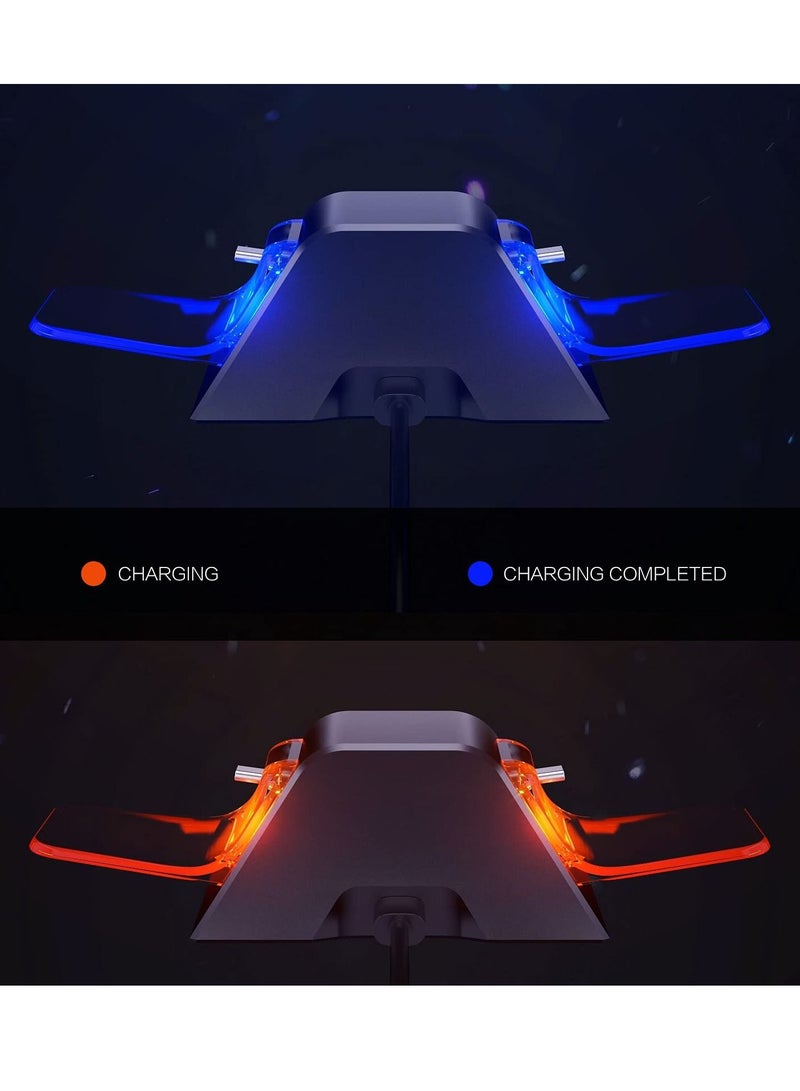 Controller Charger for PS5 Dual Charging Dock with LED Indicator USB TYPE-C Output PlayStation 5 Gamepad