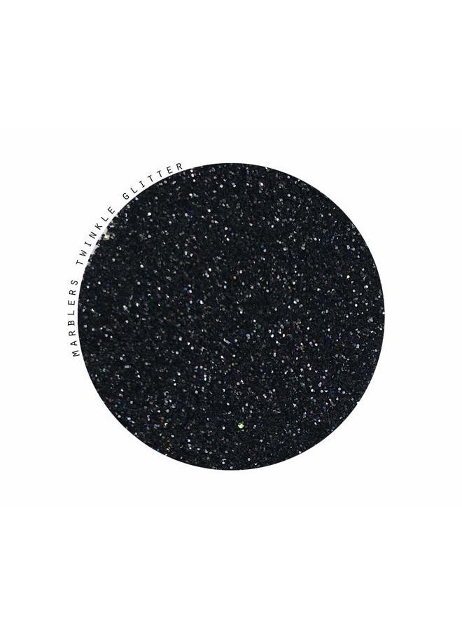MARBLERS Twinkle Face & Body Glitter [Black Knight] 0.18oz (5g) | Fine | Non-Toxic | Vegan | Cruelty-Free | Ethically Sourced | Festival Makeup | Eye, Hair, Nail, Eyeshadow | Cosmetic Grade  - Image 2
