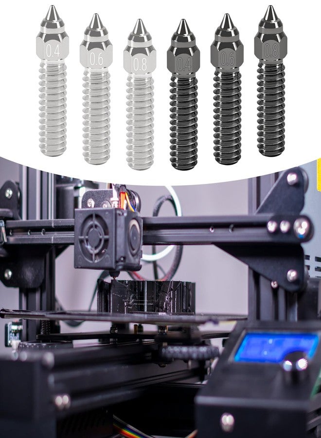 UMLIFE 12PCS 3D Printer K1 Nozzle Kit 0.4mm,0.6mm, 0.8mm,Copper Alloy Nozzles with Hardened Steel Nozzles 0.4mm 0.6mm 0.8mm Copper Alloy Nozzles for CR-M4 3D Printer K1, K1 MAX - Image 5