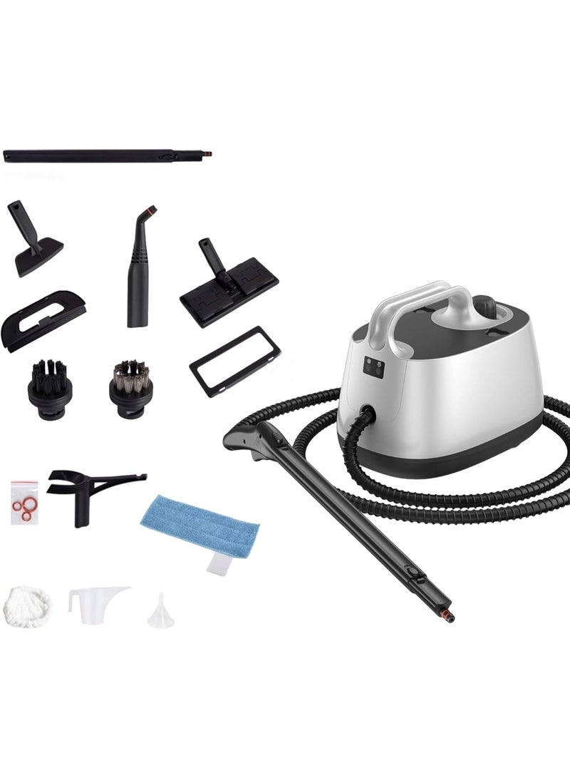GearZone Steam Cleaner with Accessories, Portable Multipurpose Steam Cleaning Machine 5 Mins Heating with Large Tank, suitable for Carpet and Upholstery, Floors, Tiles, Car - Image 1