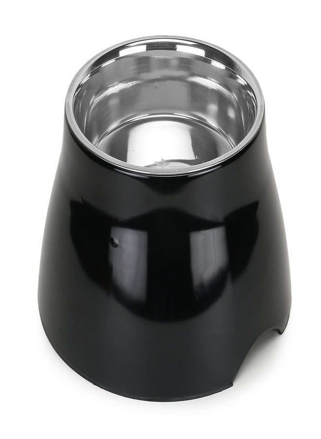 BASIL Pet Elevated Food Bowl for Dogs & Cats (Black) - Image 2