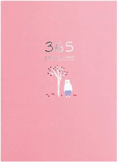 Y&D Schedule Notebook Personal Daily Planner Journal, Notepad Plan Appointment Memo Book, Best Agenda Day to Achieve Your Goals and Increase Productivity, Pink  - Image 1