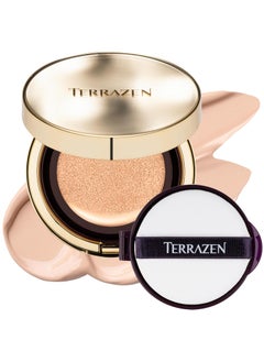 Korean Face Cushion Foundation Finish Glass Perfect Skin Long Lasting Medium High Coverage Semi Matte 051 fl oz Bright Beige 1