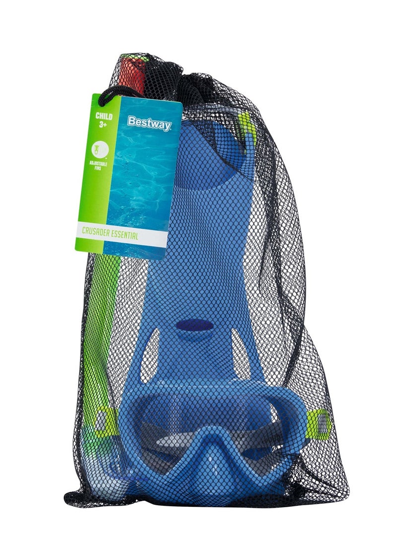 Complete Snorkeling Set for Kids – Blue