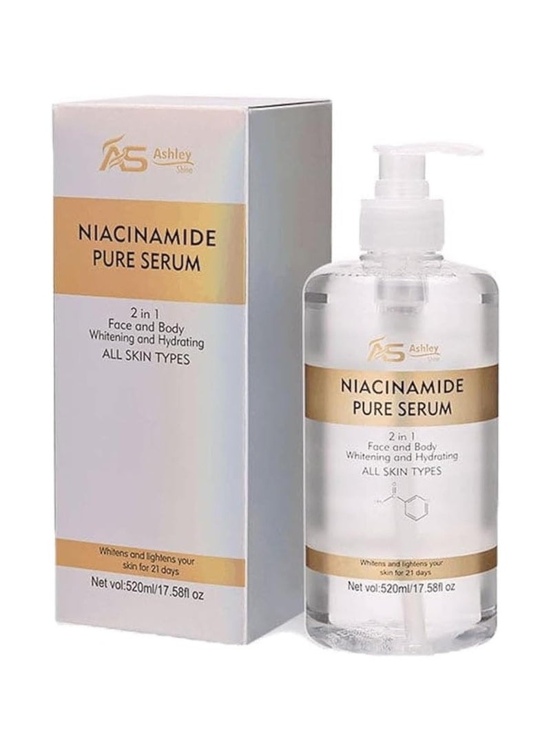 آشلي سيروم نياسيناميد النقي 2 في 1 لتبييض وترطيب البشرة من ايه اس اشلي شاين 520 مل