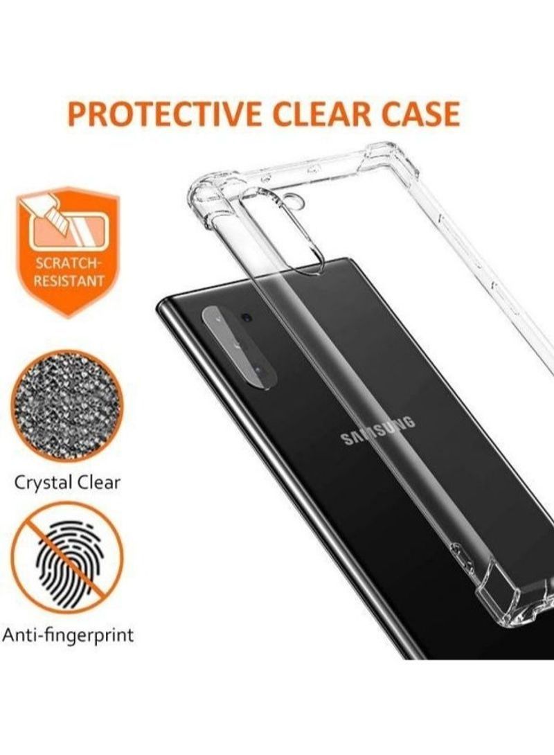 BORTONY Crystal Slim Protective Cover With Reinforced Corner Bumper Case For Samsung Galaxy Note 10 -2019 Clear - Image 2
