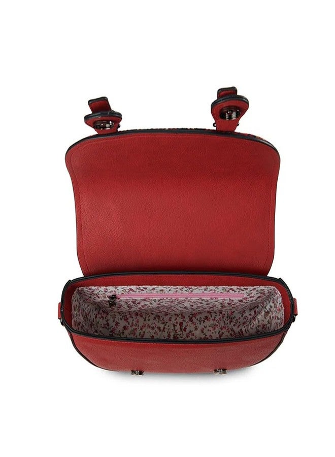 Islander The Mini Cobble Satchel - Small Ladies Crossbody Satchel with Harris Tweed (Royal Stewart Tartan) - Image 3