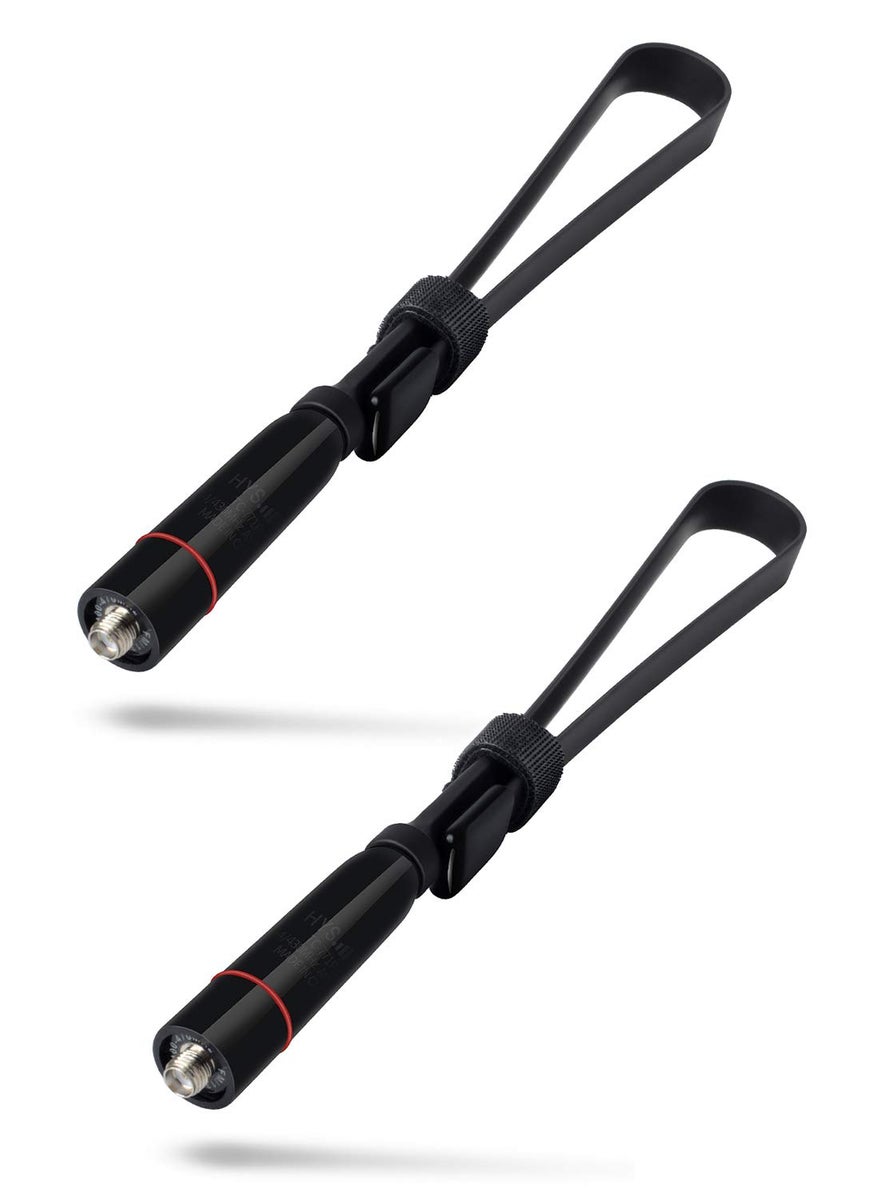 HYS HYS SMA-Female Handheld Dual Band Antenna 15.3-Inch Super Foldable VHF/UHF (144/430Mhz) Antenna for BaoFeng uv-5r uv-82 f8hp BF-F8+ Kenwood Radios (2 Pack)  - Image 1