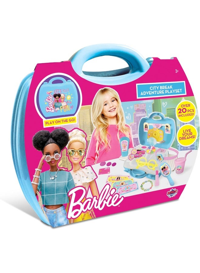 Barbie Barbie Play on the Go City Break Adventure Playset (20 Pieces)  - Image 1
