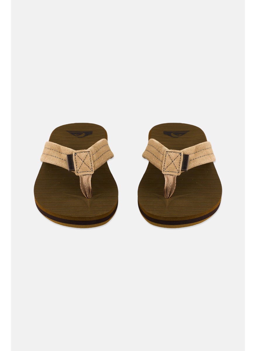 QUIKSILVER Men Carver Suede Leather Sandals, Brown  - Image 4