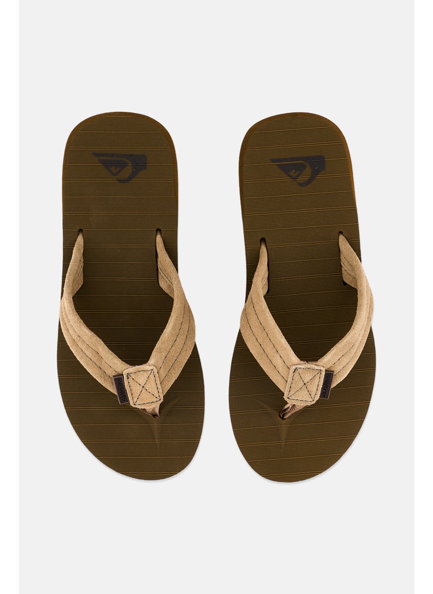 QUIKSILVER Men Carver Suede Leather Sandals, Brown  - Image 3