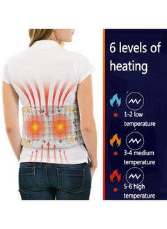 General Heated Back Massage Envelope, Electric Heated Belt, 8 Massage Modes and 6 Heating Modes for Lower Back, Lower Back, Lower Back, Abdomen, Abdominal Spine Pain Relief  - Image 3