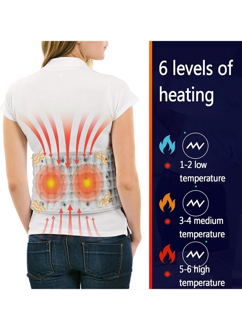 general Heated Back Massage Envelope, Electric Heated Belt, 8 Massage Modes and 6 Heating Modes for Lower Back, Lower Back, Lower Back, Abdomen, Abdominal Spine Pain Relief - Image 3