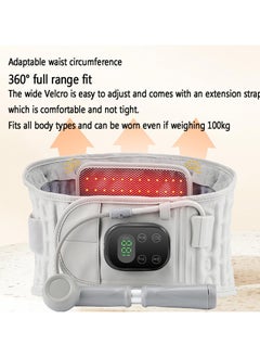 General Heated Back Massage Envelope, Electric Heated Belt, 8 Massage Modes and 6 Heating Modes for Lower Back, Lower Back, Lower Back, Abdomen, Abdominal Spine Pain Relief  - Image 5