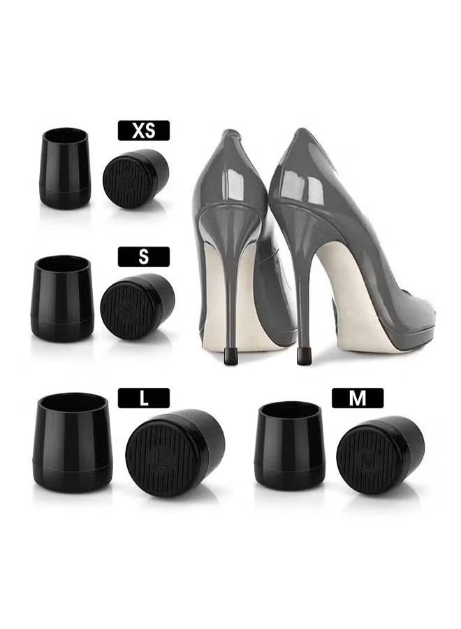 Happy D High Heel Protectors, 8 Pairs Heel Stoppers & Heel Repair Caps - 4 Sizes Shoe Heel Cover for Women Perfect for Weddings, Grass, Gravel, Wetlands - Image 3
