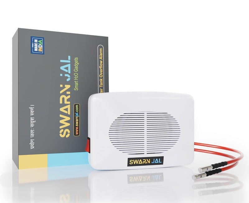 Swarn Jal Swarn Jal Model AVO Water Tank Alarm Overflow Control Bell CellBattery Powered Loud Human Voice Brass Sensors 100 Shock Proof 13 Years Cell Life One Year Complete Warranty  - Image 1