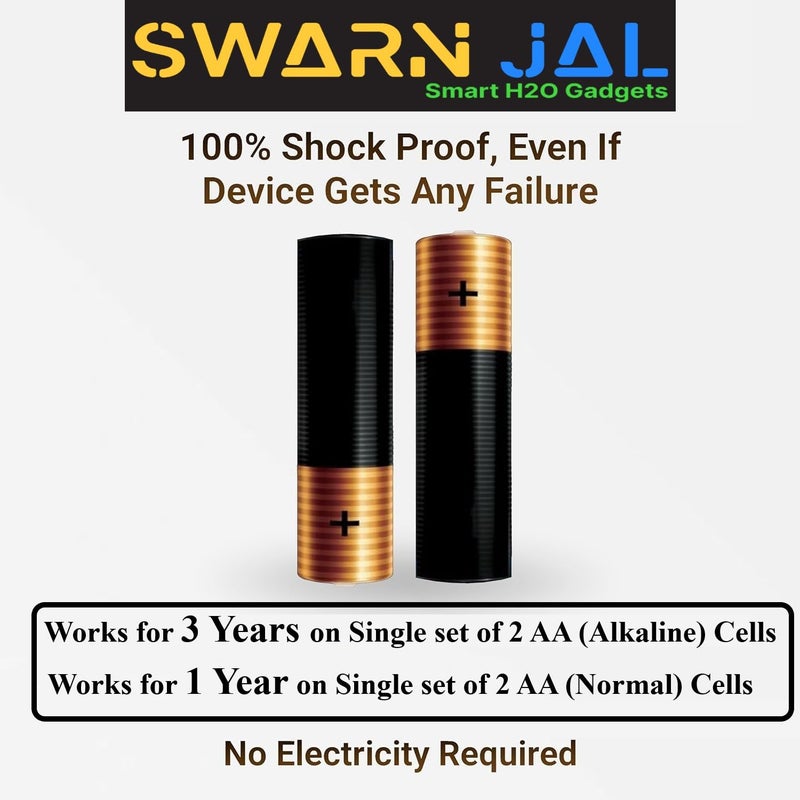 Swarn Jal Swarn Jal Model AVO Water Tank Alarm Overflow Control Bell CellBattery Powered Loud Human Voice Brass Sensors 100 Shock Proof 13 Years Cell Life One Year Complete Warranty  - Image 5