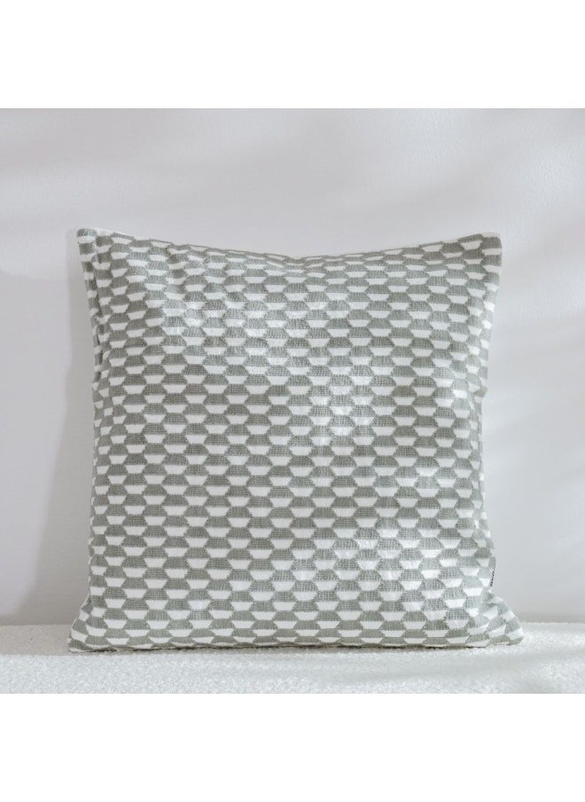 DANUBE HOME غطاء وسادة بيرل جلاسير رمادي 45 × 45 سم  - Image 1
