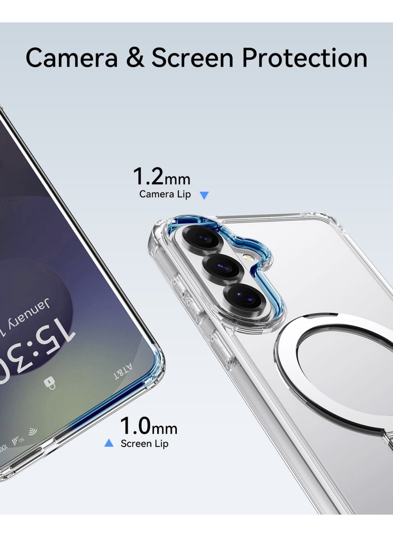 RAPTIC Air Stand for Samsung Galaxy S26 Case [MagSafe] Cover Ring Kickstand [13 Feet Drop tested] Mil Grade - Clear - Image 5