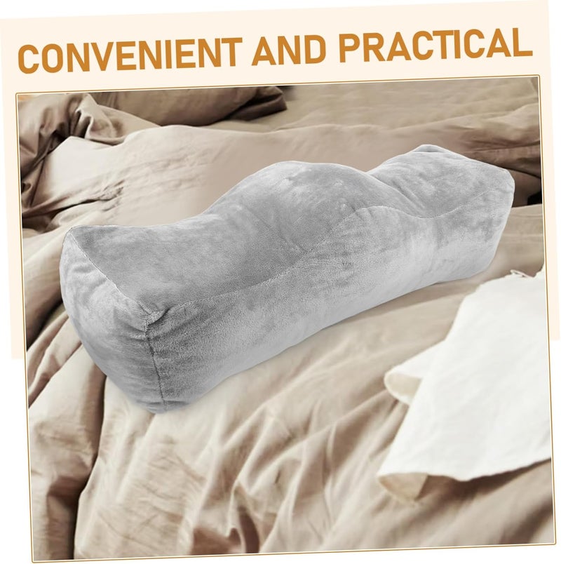 Leg Elevation Foot Rest Pillow for Sleeping Comfortable Memory Cushion for Leg Support Relief and Improved Soft Ergonomic Design in Elegant Gray for Home and Office Use - Image 4