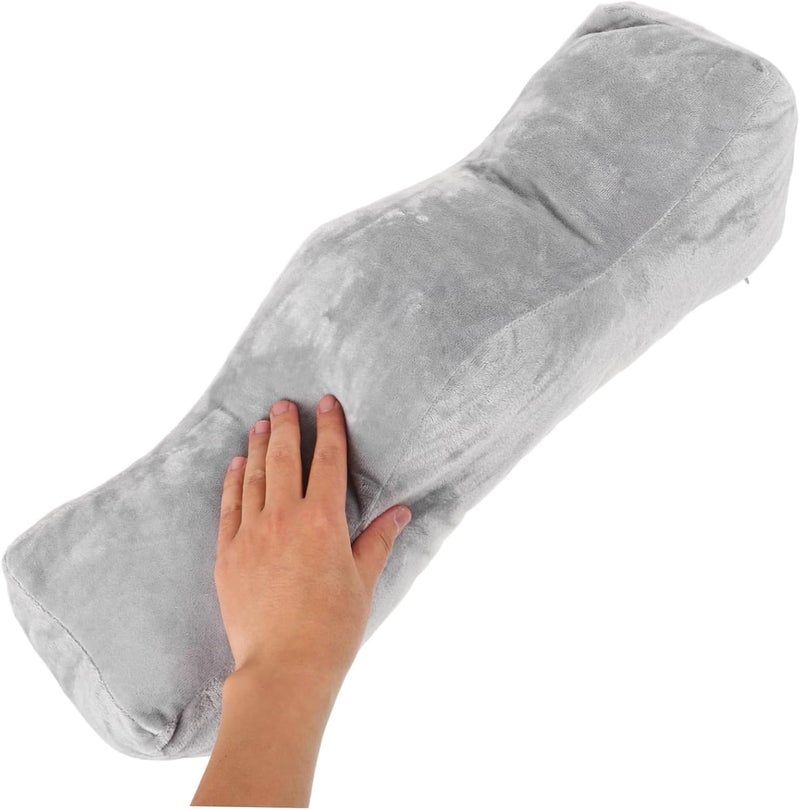 Leg Elevation Foot Rest Pillow for Sleeping Comfortable Memory Cushion for Leg Support Relief and Improved Soft Ergonomic Design in Elegant Gray for Home and Office Use - Image 5