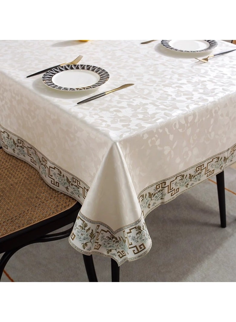 EBMINI New Waterproof Oil Resistant Heat-Resistant Washable PU Tablecloth  - Image 1