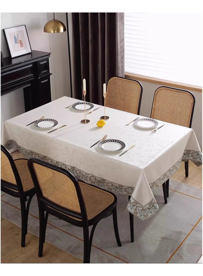 EBMINI New Waterproof Oil Resistant Heat-Resistant Washable PU Tablecloth  - Image 2