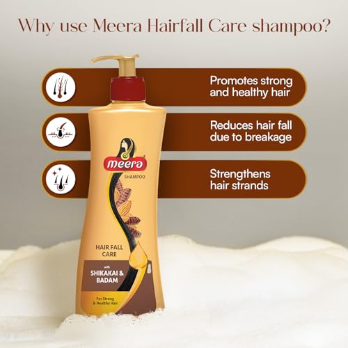 Meera Hairfall Care Shampoo with Shikakai and Badam (Acacia and Almond) 340 milliliter - Image 5