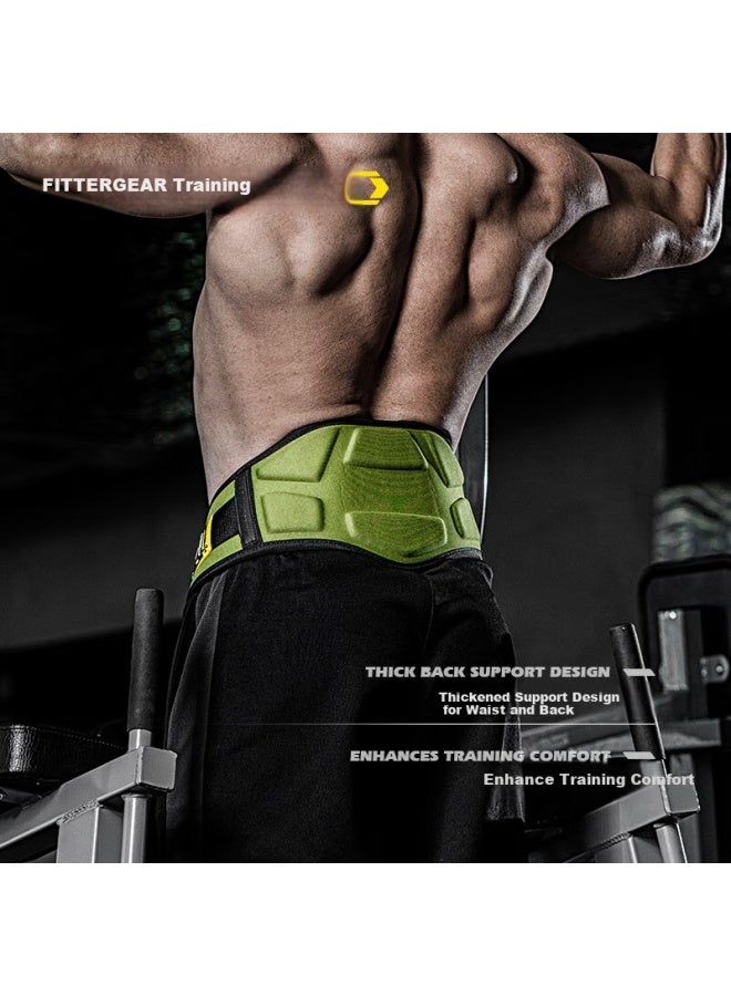 FITTERGEAR Fittergear Weighted Dip Belt With Chain For Pull Ups And Squats - Military Green  - Image 2
