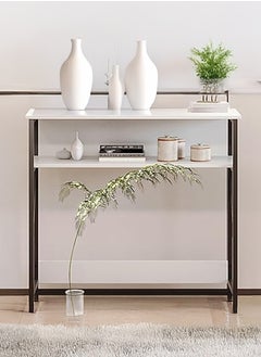 AGD Coffee Corner Table, Entryway Console Table, To Arrange And Organize Your Needs - White / Black  - Image 5