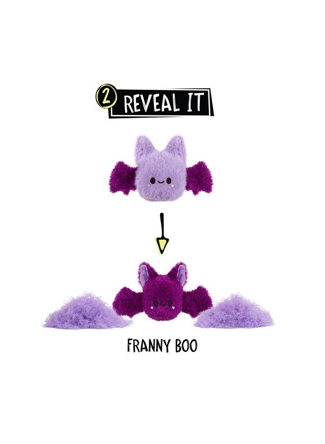 Fluffie Stuffiez Halloween Bat Small Collectible Feature Plush, Surprise Reveal Unboxing with Huggable ASMR Fidget DIY Fluff Pulling, Ultra Soft - Image 4