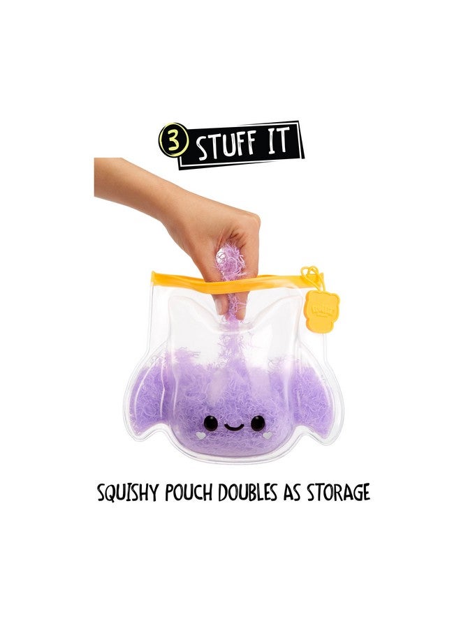 Fluffie Stuffiez Halloween Bat Small Collectible Feature Plush, Surprise Reveal Unboxing with Huggable ASMR Fidget DIY Fluff Pulling, Ultra Soft - Image 5