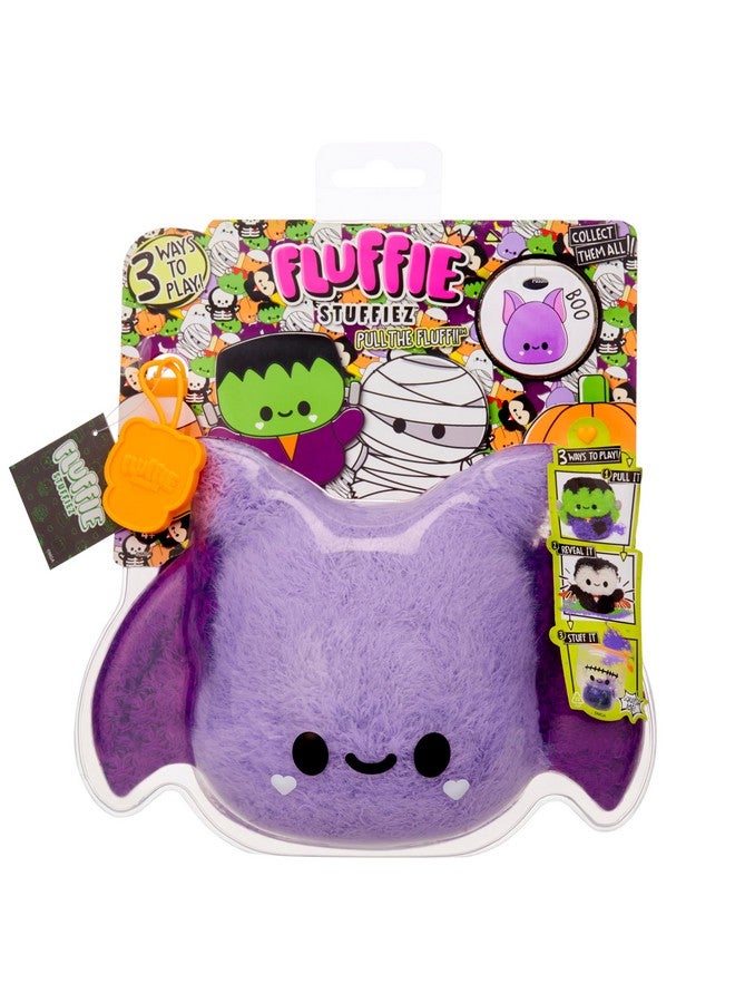Fluffie Stuffiez Halloween Bat Small Collectible Feature Plush, Surprise Reveal Unboxing with Huggable ASMR Fidget DIY Fluff Pulling, Ultra Soft - Image 1
