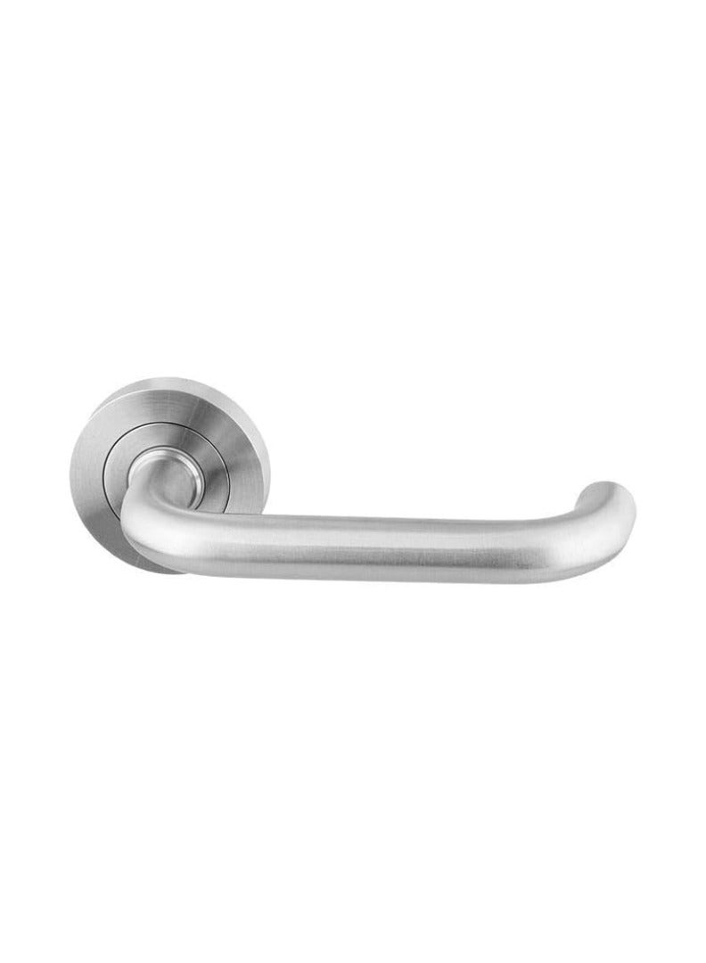 KNP KNP Stainless Steel Rose Type Lever Handle Door Handle for Indoor Wooden Door (U Type) 19 mm Designed for comfort, durability, and easy operation, this U-Type door handle is perfect for residential and commercial spaces.