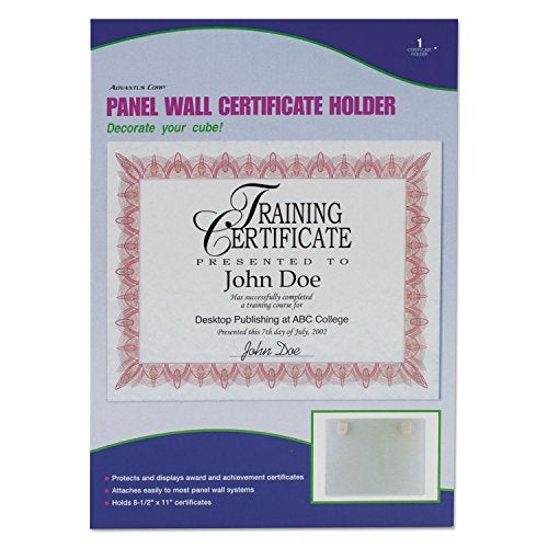 Advantus Panel Wall Acrylic Frame, 11 x 8.5, Fabric Panel Mount, Clear - Image 2