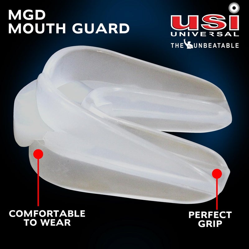 USI UNIVERSAL THE UNBEATABLE Mouth Guard, MGS Mouth Guard Shield Case Teeth Grinding Boxing MMA Sports, Special for Sports Karate, Football, Mastial Arts, Rugby, Soccer (Pack of 2 Pcs.) - Image 3